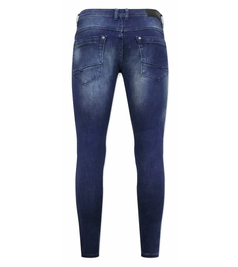 MODELOS DE JEANS PARA HOMBRES  D3058  AZUL