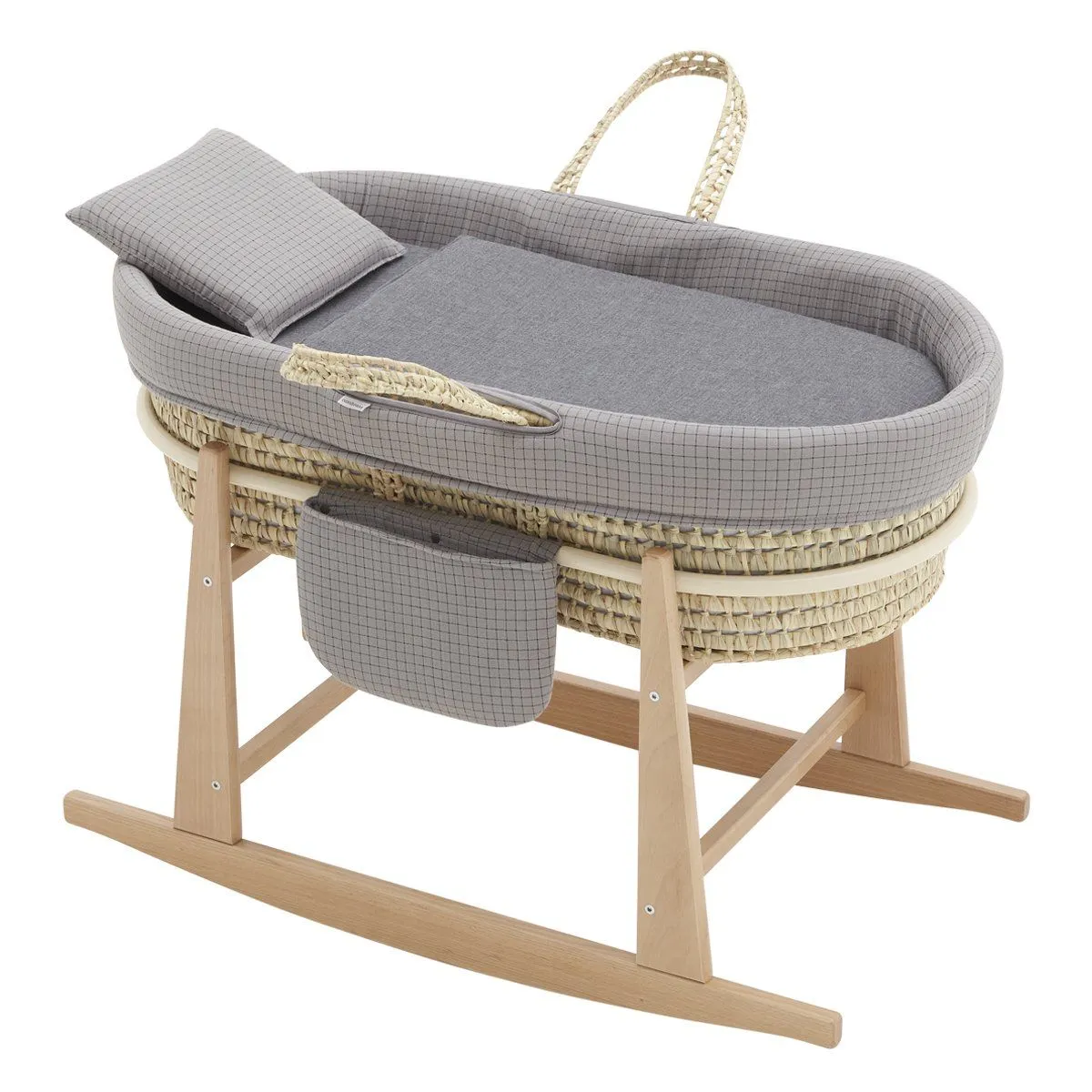 MOISES BEBE MIO CUCO + PATAS MICHIGAN SQUARE IN GREY/GREY 49x80x61 CM CAMBRASS