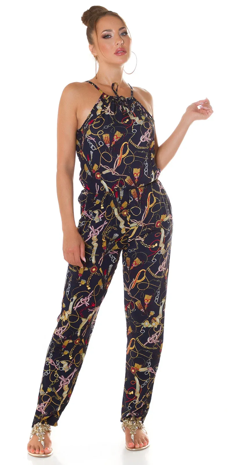 Mono de verano estampado Azul