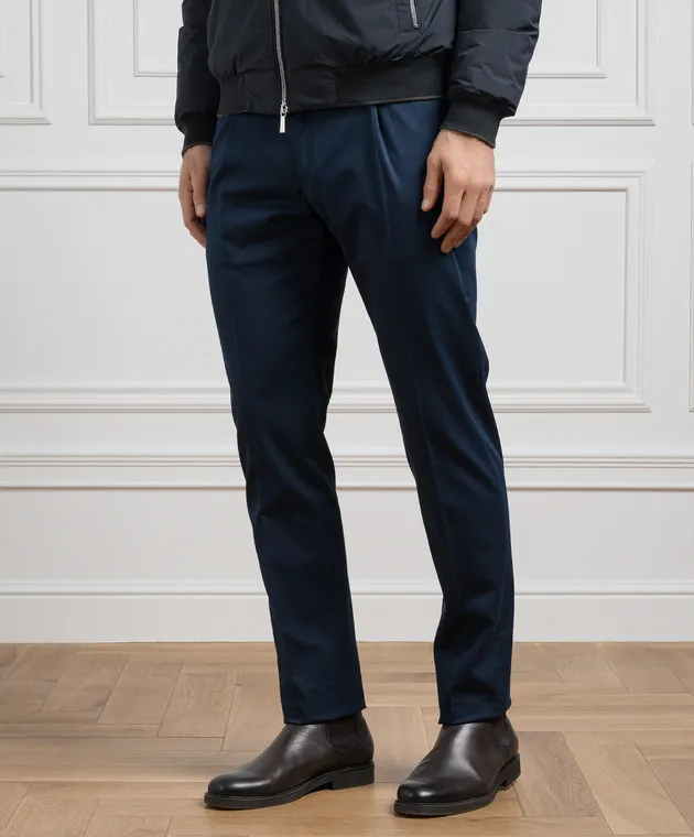 MooRER Blue pants ANTON