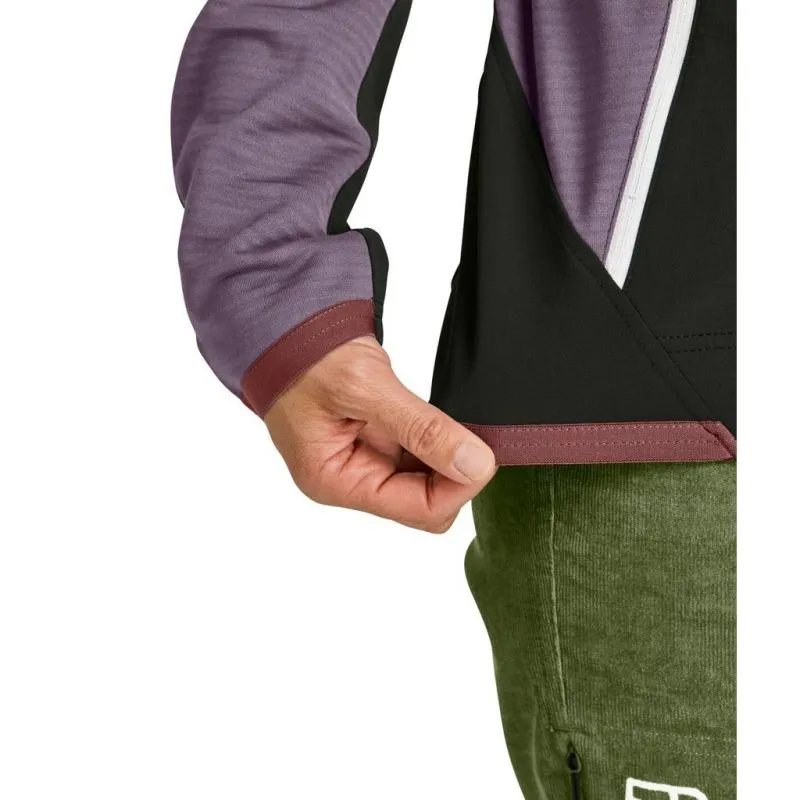 Mujer Ortovox FLEECE RIB HOODY W (aquatic ice) chaqueta polar