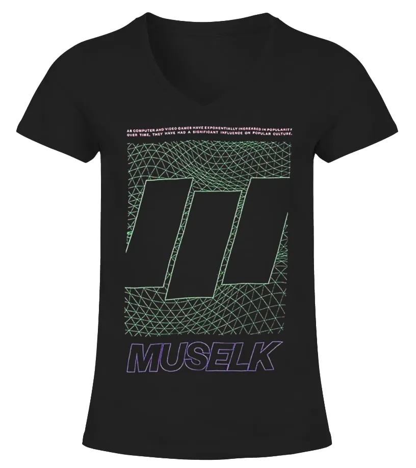 Muselk Merch Camiseta cuello pico Mujer