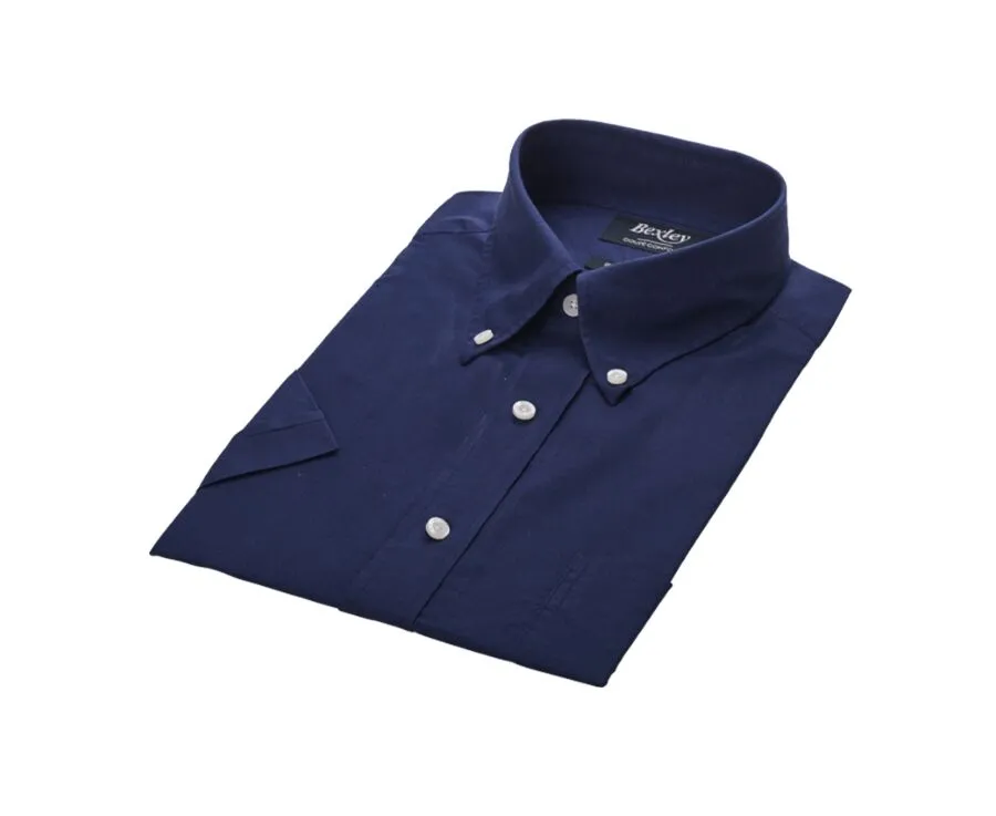 NAVY COTTON LINEN SHIRT  CHEST POCKET  COLTEN MC