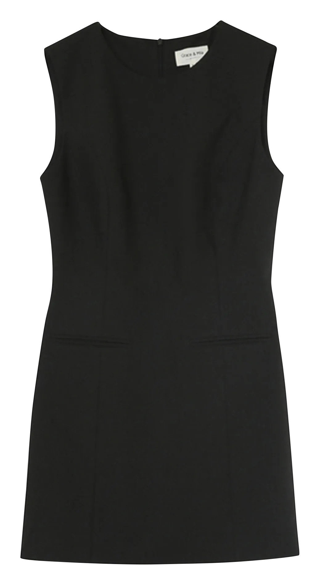 NORMALLY  VESTIDO CORTO SIN MANGAS EN NEGRO