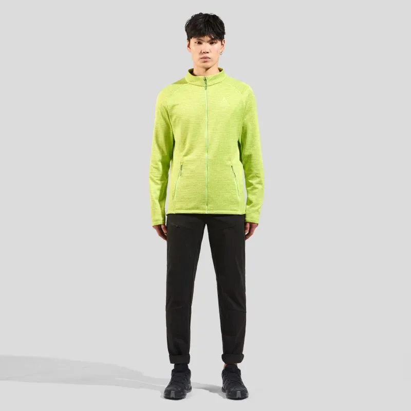 Odlo MID LAYER FULL ZIP TENCIA (sharp green melange)
