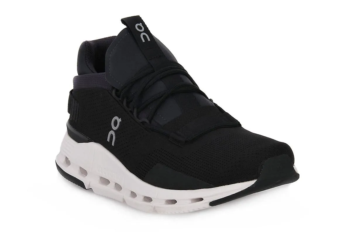 On cloudnova black sneakers moda