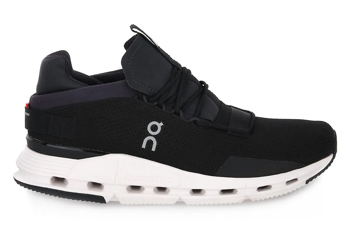 On cloudnova black sneakers moda