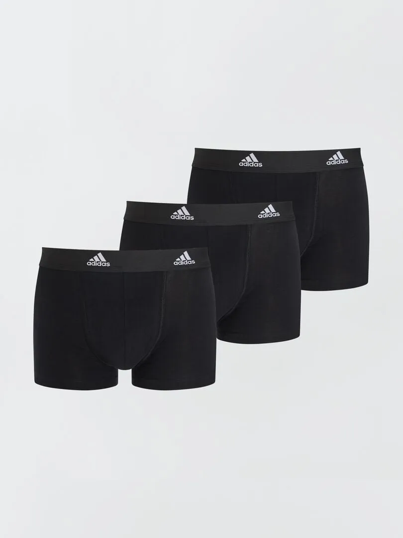 PACK DE 3 BóXERS 'ADIDAS'  NEGRO
