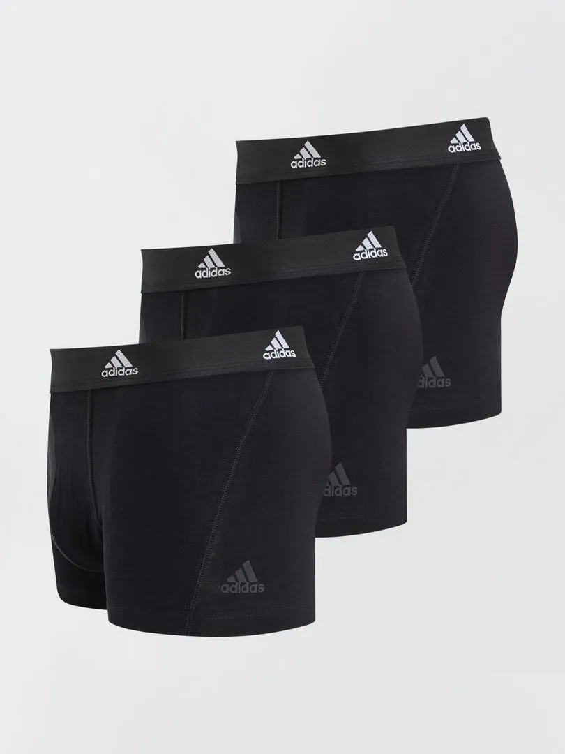 PACK DE 3 BóXERS 'ADIDAS'  NEGRO