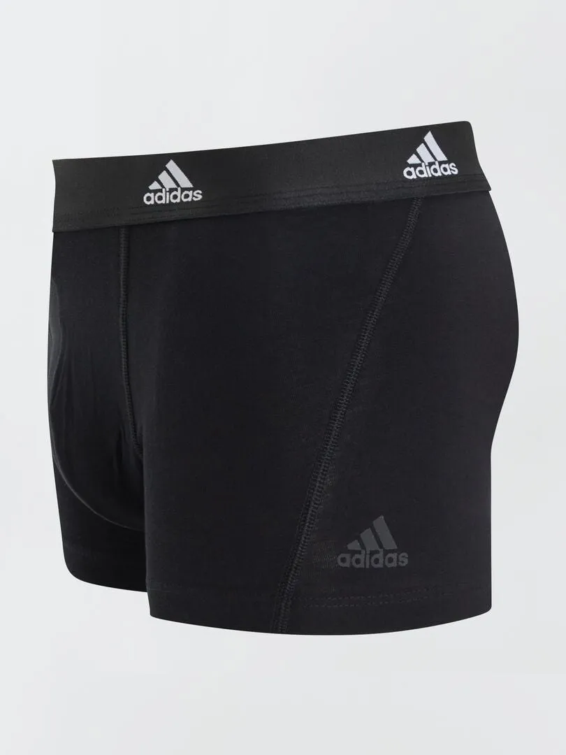 PACK DE 3 BóXERS 'ADIDAS'  NEGRO