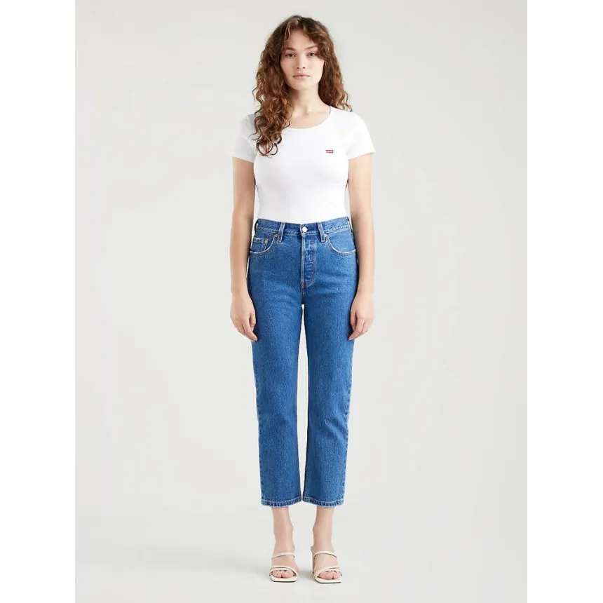 Pantalon Levis 501 Cropped Para Mujer