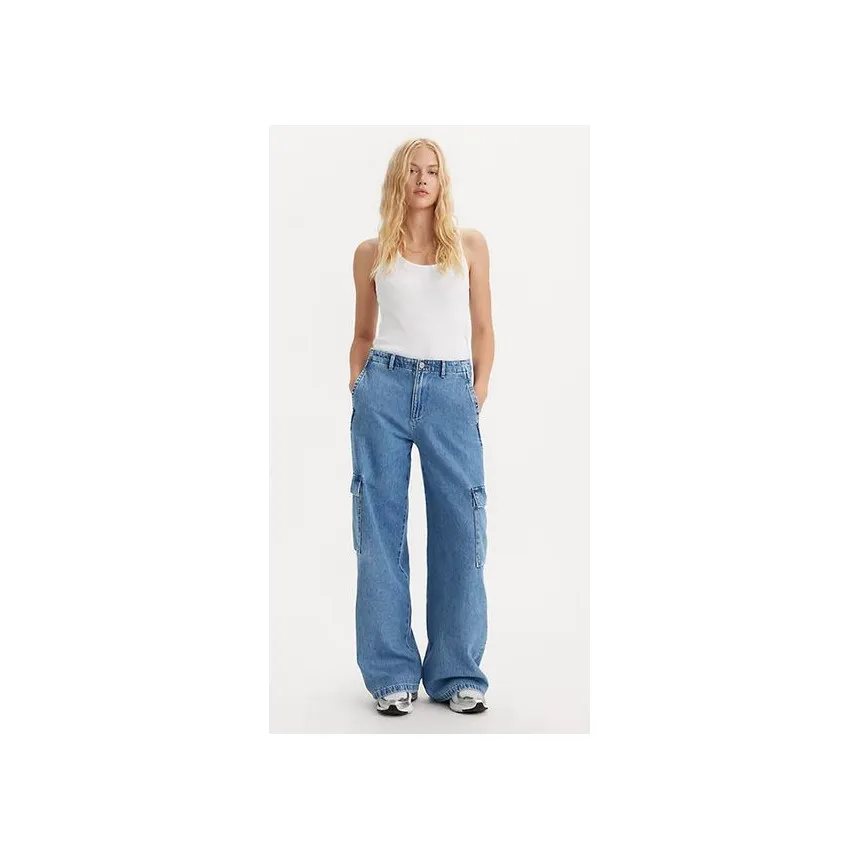Pantalon Levis Baggy Cargos Para Mujer