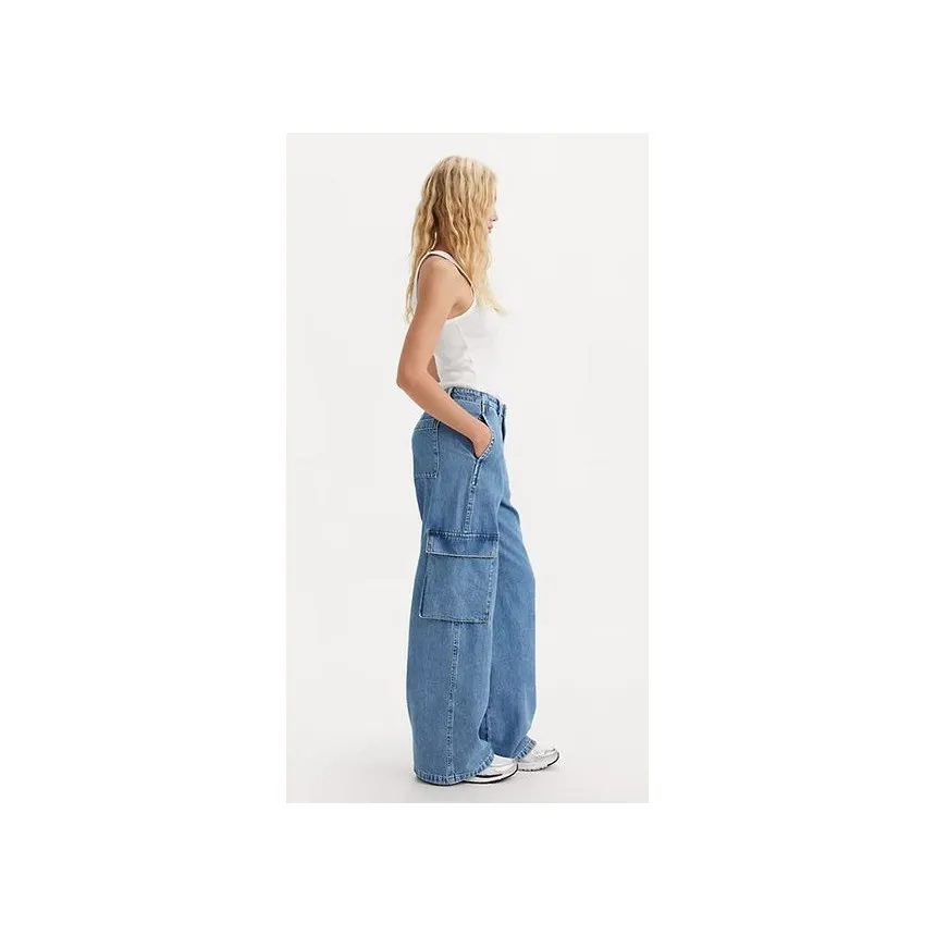 Pantalon Levis Baggy Cargos Para Mujer