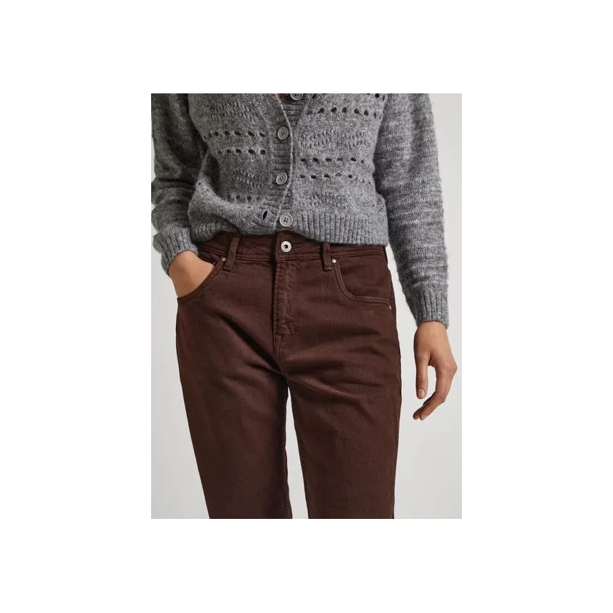 Pantalon Pepe Jeans Violet Fit Relaxed Para Mujer