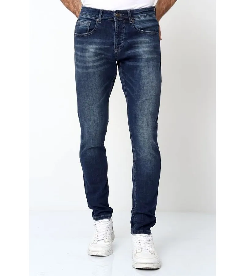 PANTALONES JEANS PARA HOMBRES PITILLOS  D3178  AZUL