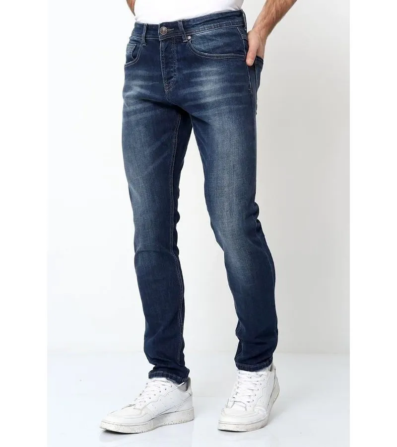 PANTALONES JEANS PARA HOMBRES PITILLOS  D3178  AZUL