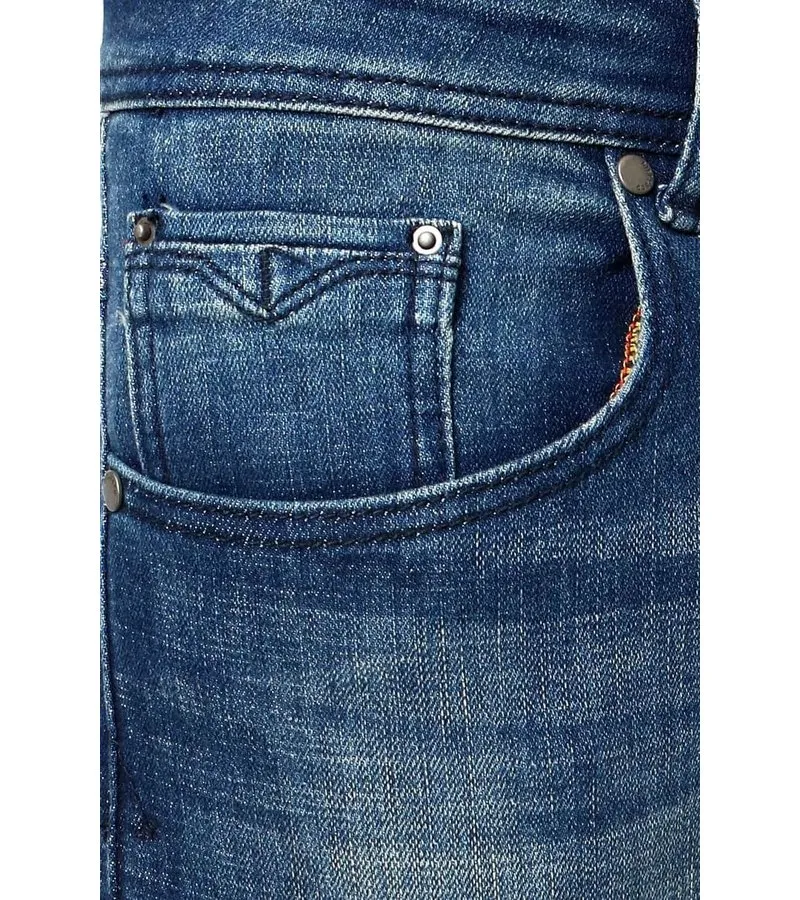 PANTALONES JEANS PARA HOMBRES PITILLOS  D3178  AZUL