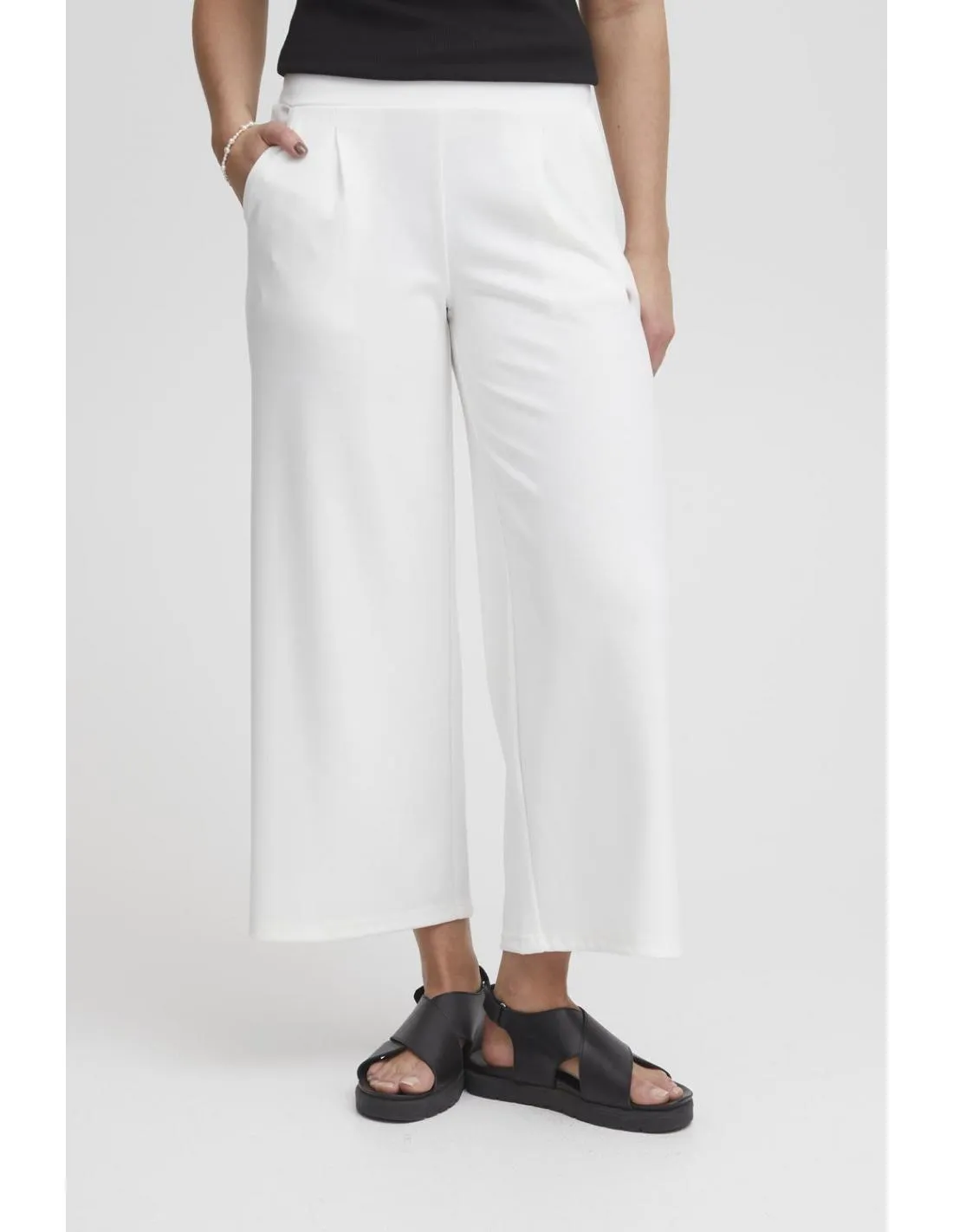 PANTALÓN HOLGADO BLANCO ICHI KATE