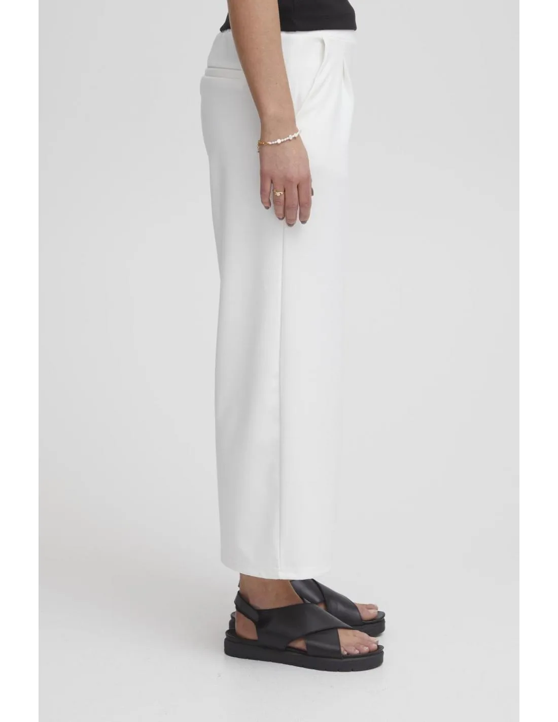 PANTALÓN HOLGADO BLANCO ICHI KATE