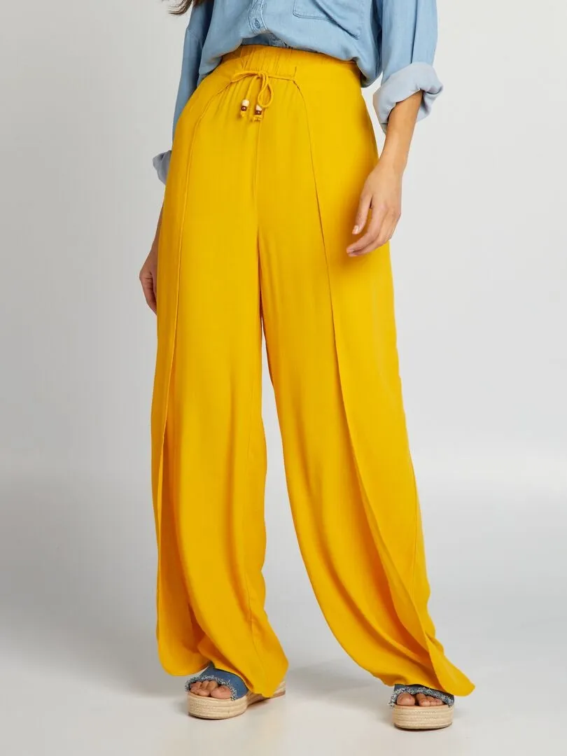 PANTALóN ANCHO VAPOROSO  NARANJA