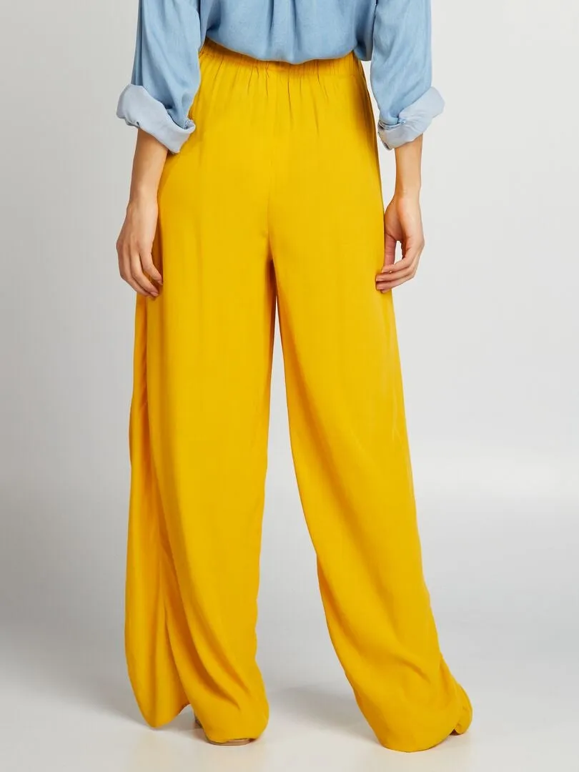 PANTALóN ANCHO VAPOROSO  NARANJA