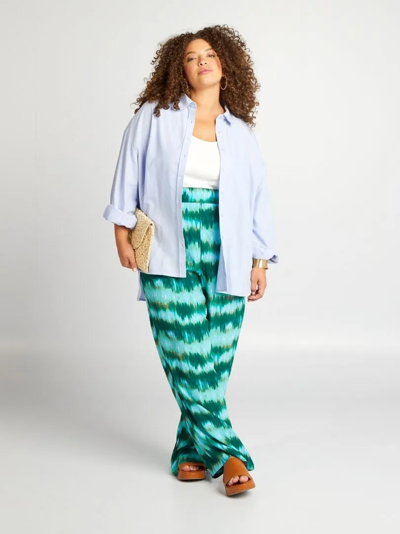 PANTALóN ANCHO  VERDE