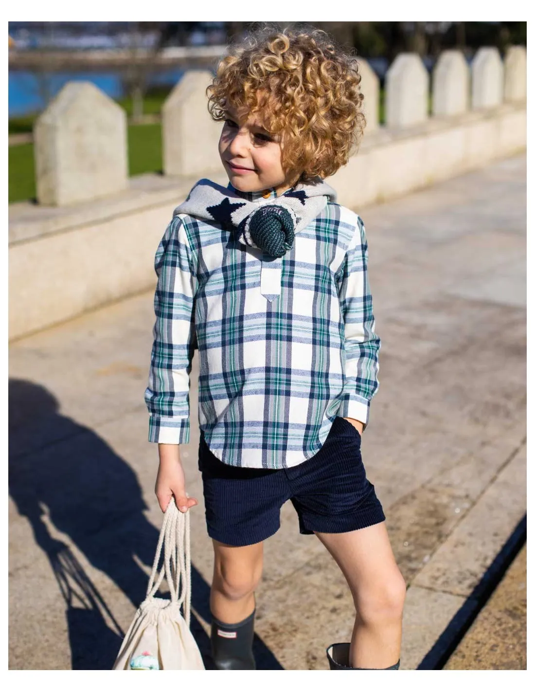 Pantalón Corto Niño y Camisa Manga Larga Pandora La Martinica