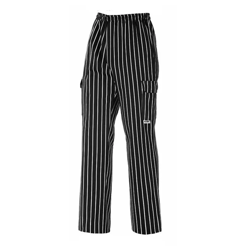 PANTALóN DE COCINA CON RAYAS AMéRICA CON BOLSILLO LATERAL  EGOCHEF