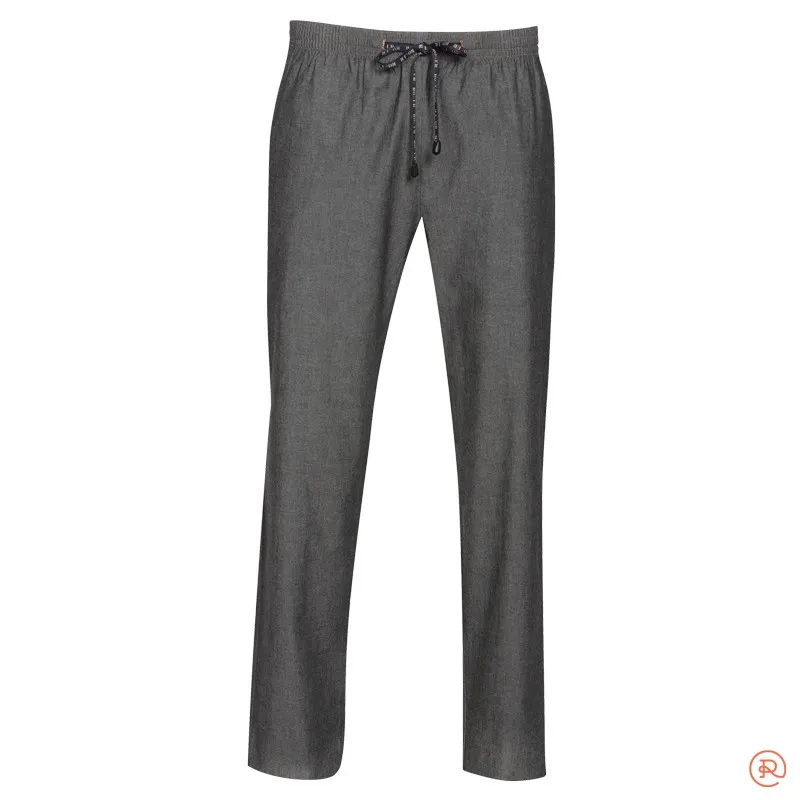 PANTALóN DE COCINA UNISEX TEJIDO CHAMBRAY GRIS  OFERTA