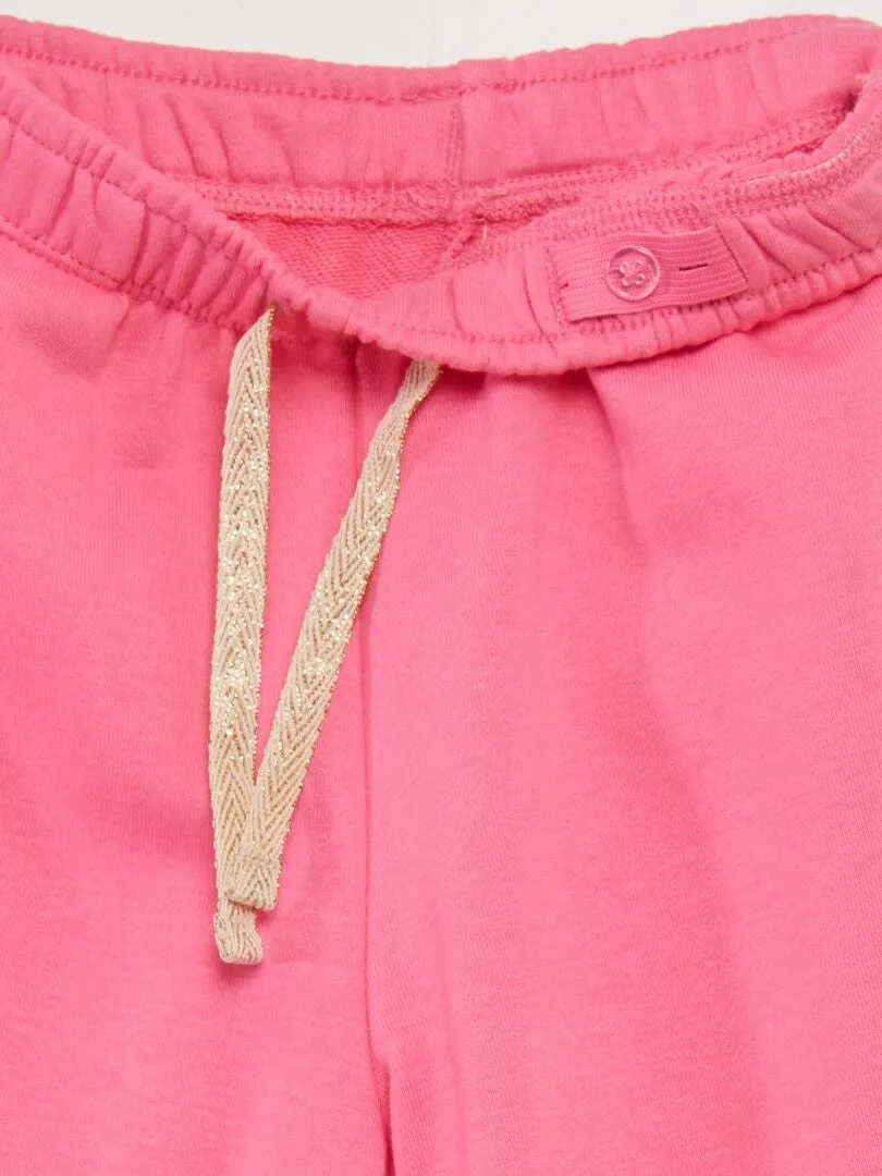 PANTALóN DE JOGGING COLORIDO DE CHáNDAL  ROSA