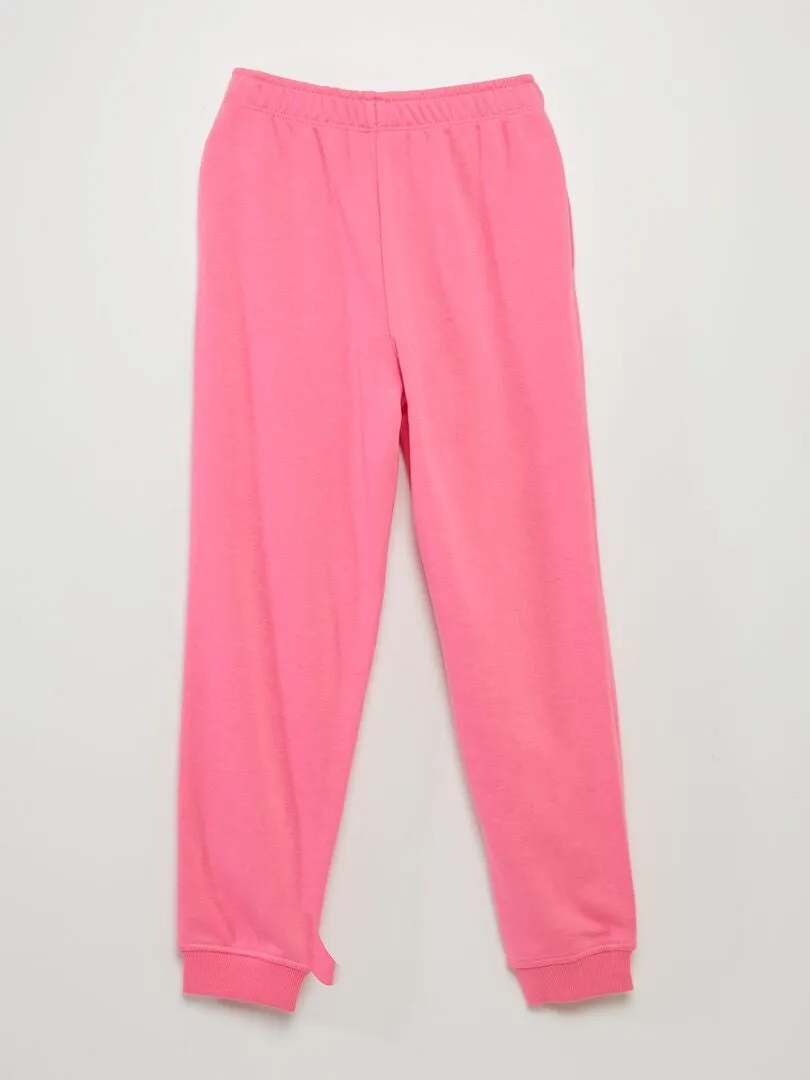 PANTALóN DE JOGGING COLORIDO DE CHáNDAL  ROSA
