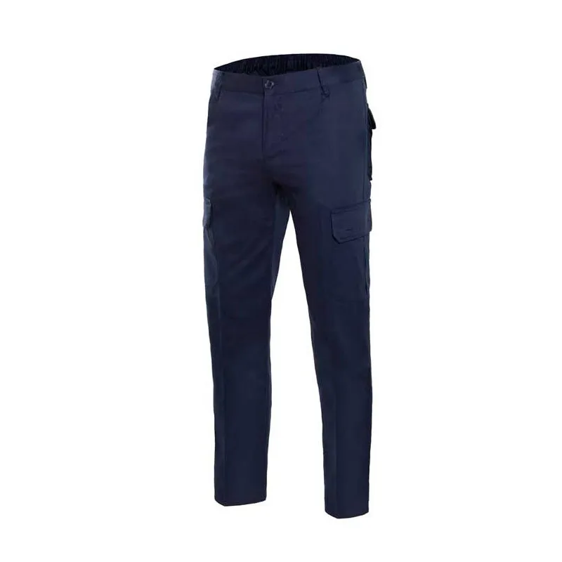 PANTALóN MULTIBOLSILLOS AZUL MARINO 100% ALGODóN  VELILLA