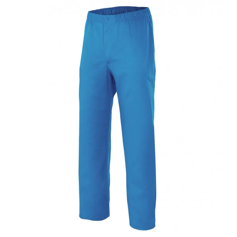 PANTALóN PIJAMA AZUL CON BOTóN  VELILLA