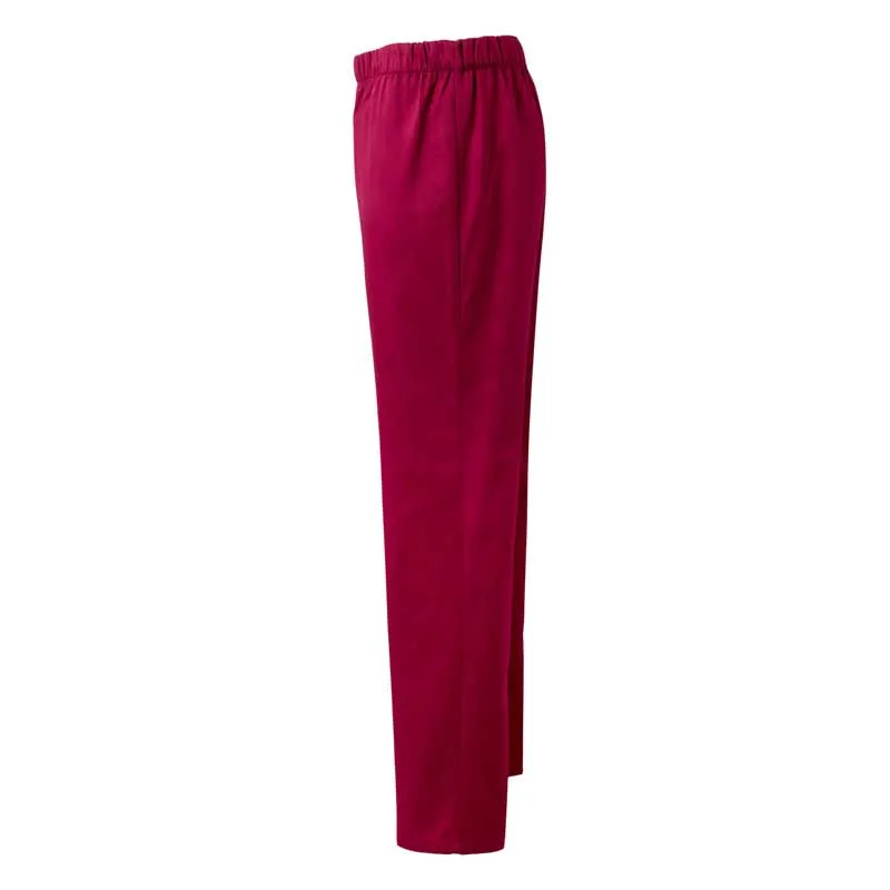 PANTALóN PIJAMA LABORAL CON GOMA BURDEOS  VELILLA