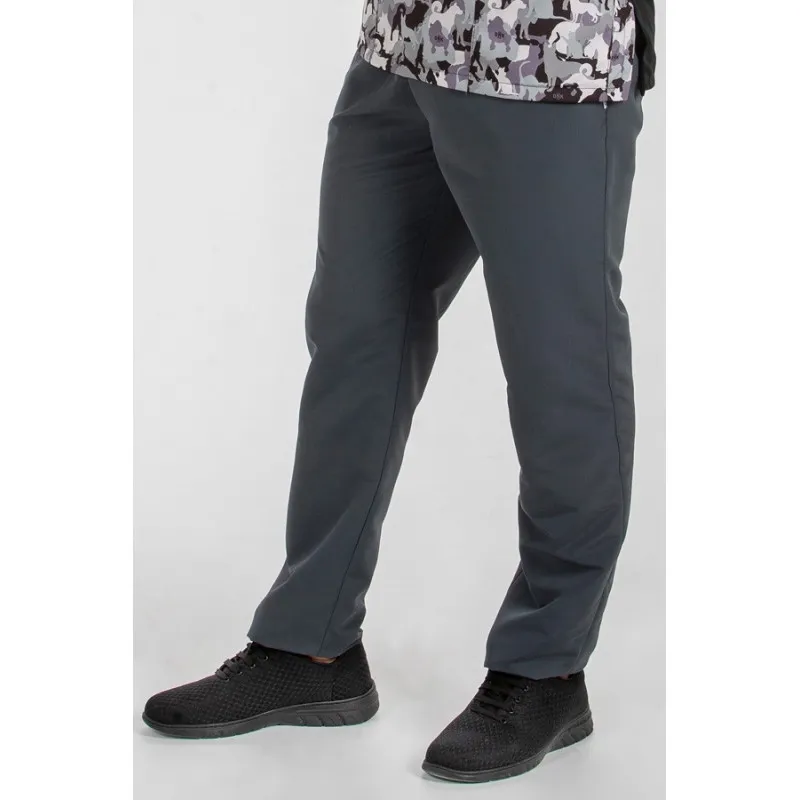 PANTALóN SANITARIO DE MICROFIBRA GRIS  DYNEKE