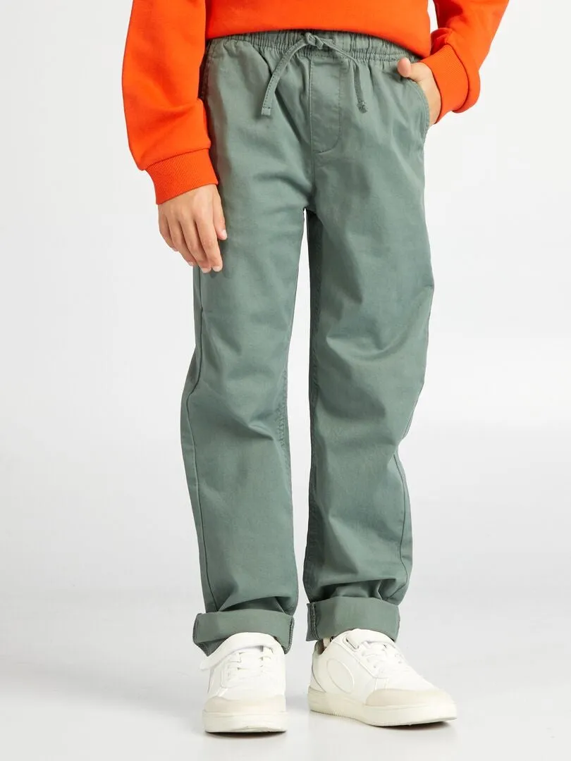 PANTALóN TIPO 'JOGGER'  VERDE