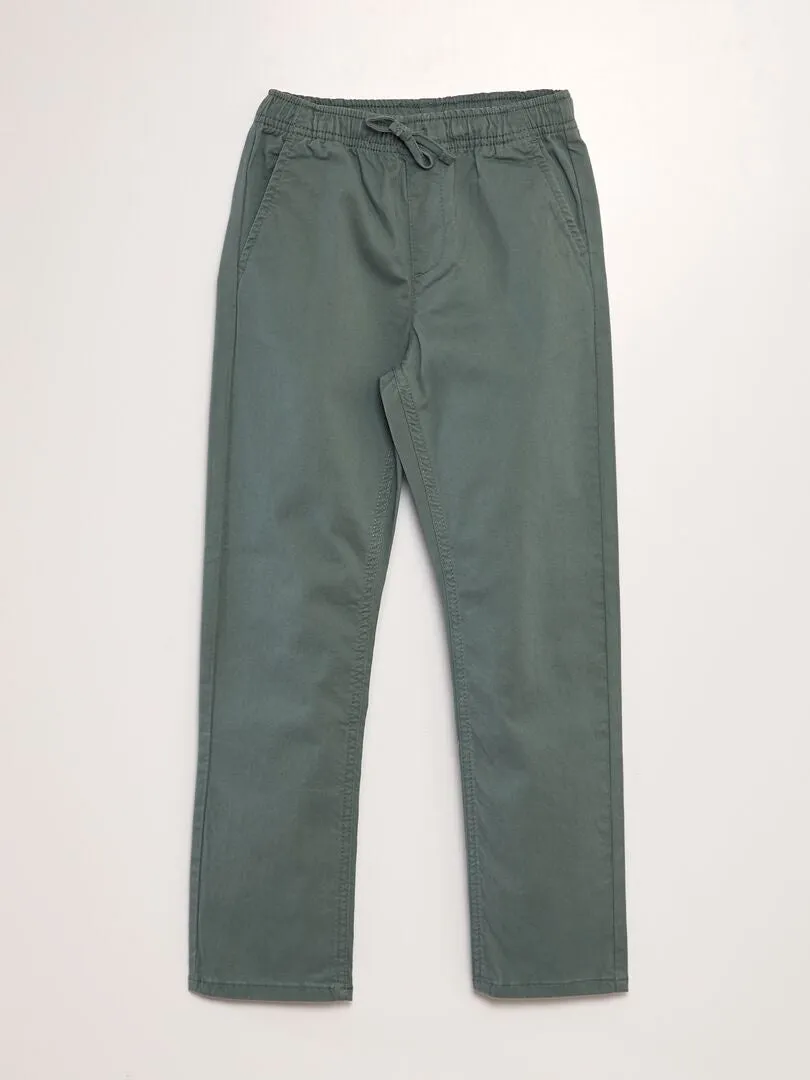PANTALóN TIPO 'JOGGER'  VERDE