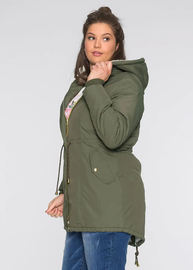 Parka con forro polar Azul oscuro