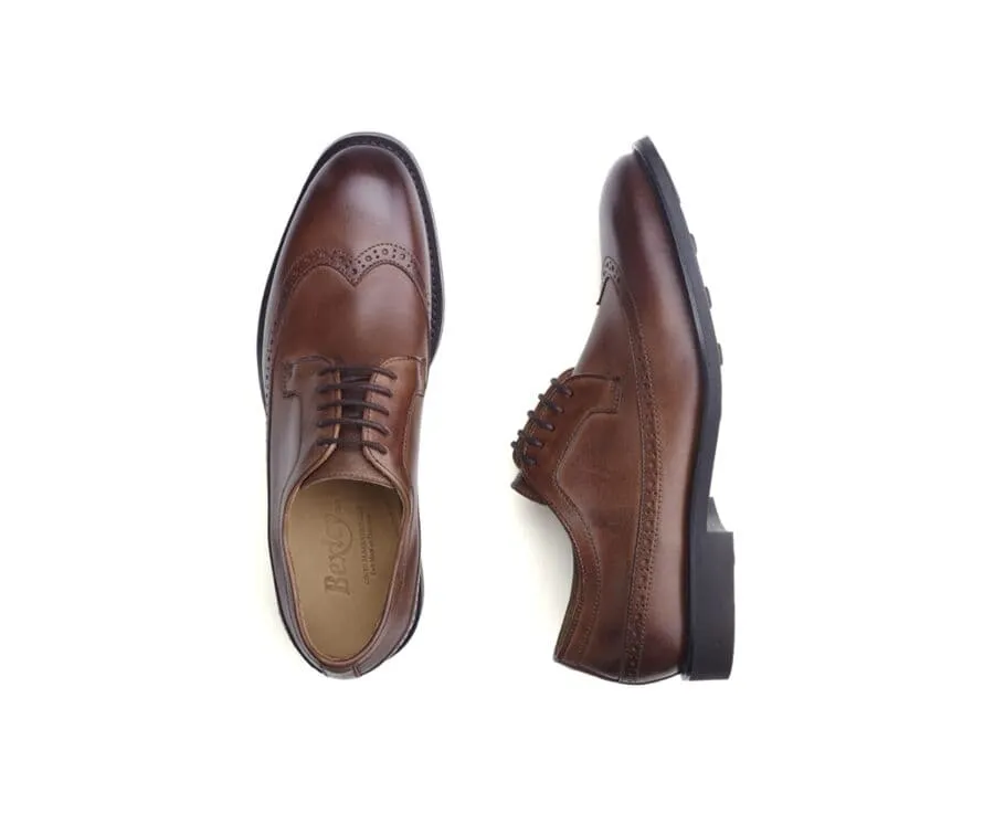 PATINA CHOCOLATE DERBY SHOES  BESFORD GOMME CITY