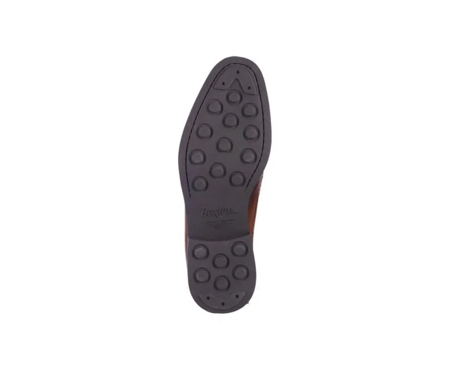 PATINA CHOCOLATE DERBY SHOES  BESFORD GOMME CITY