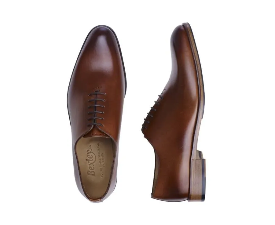 PATINA GOLD OXFORD SHOES  RUBBER PAD  PETER PATIN