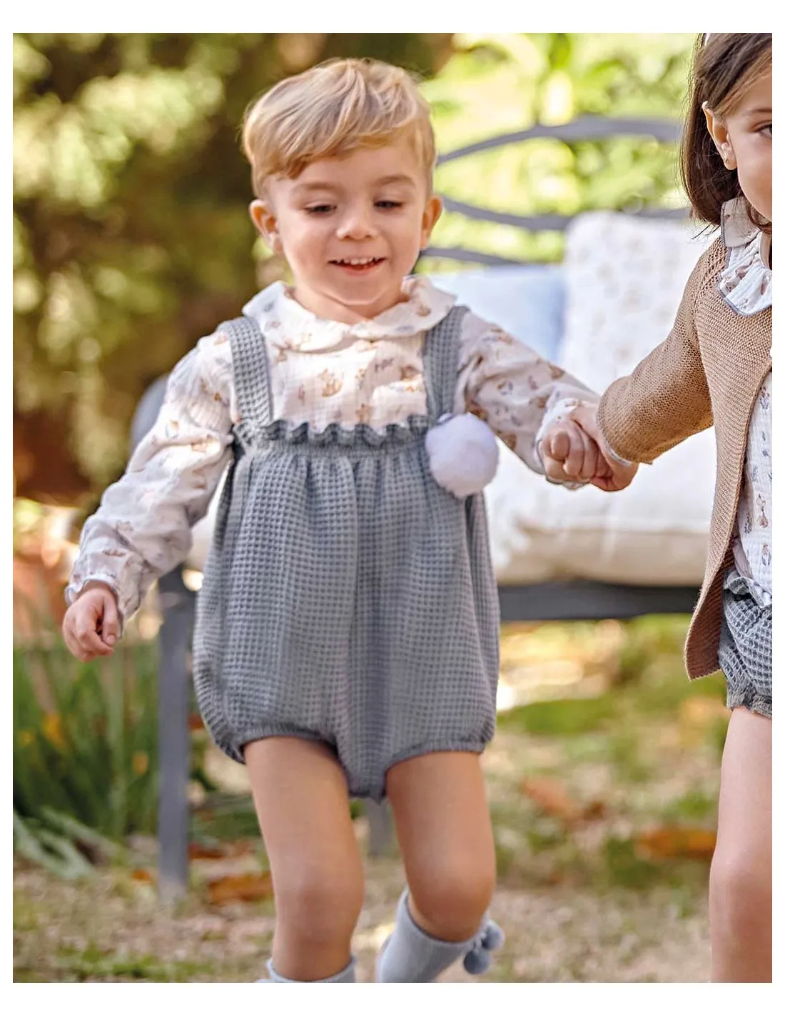 Pelele Tirantes y Camisa Adorables Zorritos Juliana Baby Clothes