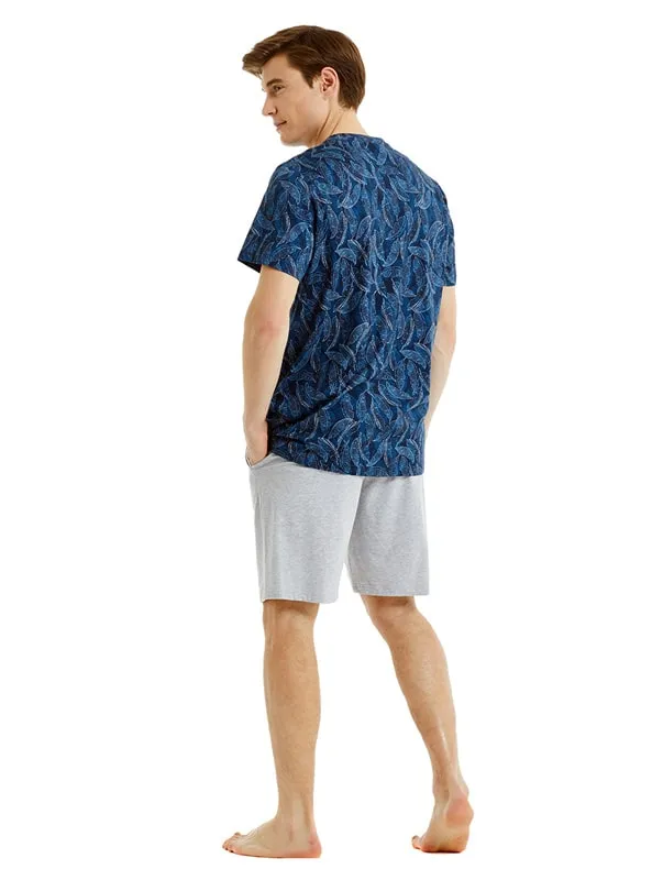 Pijama Blackspade en Modal mod. Baskili con hojas