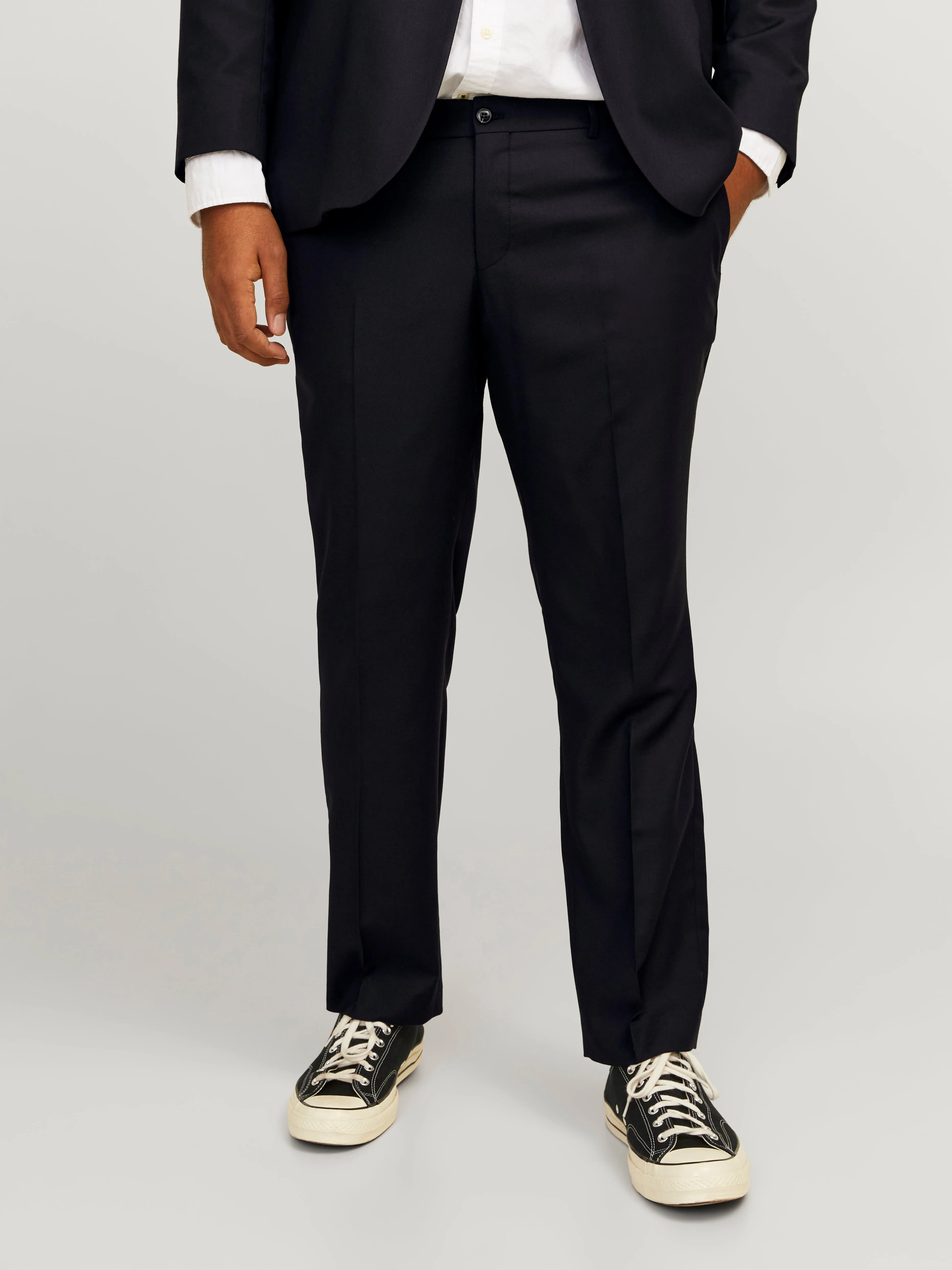 Plus Pantalones de vestir Corte slim | Negro | Jack & Jones®