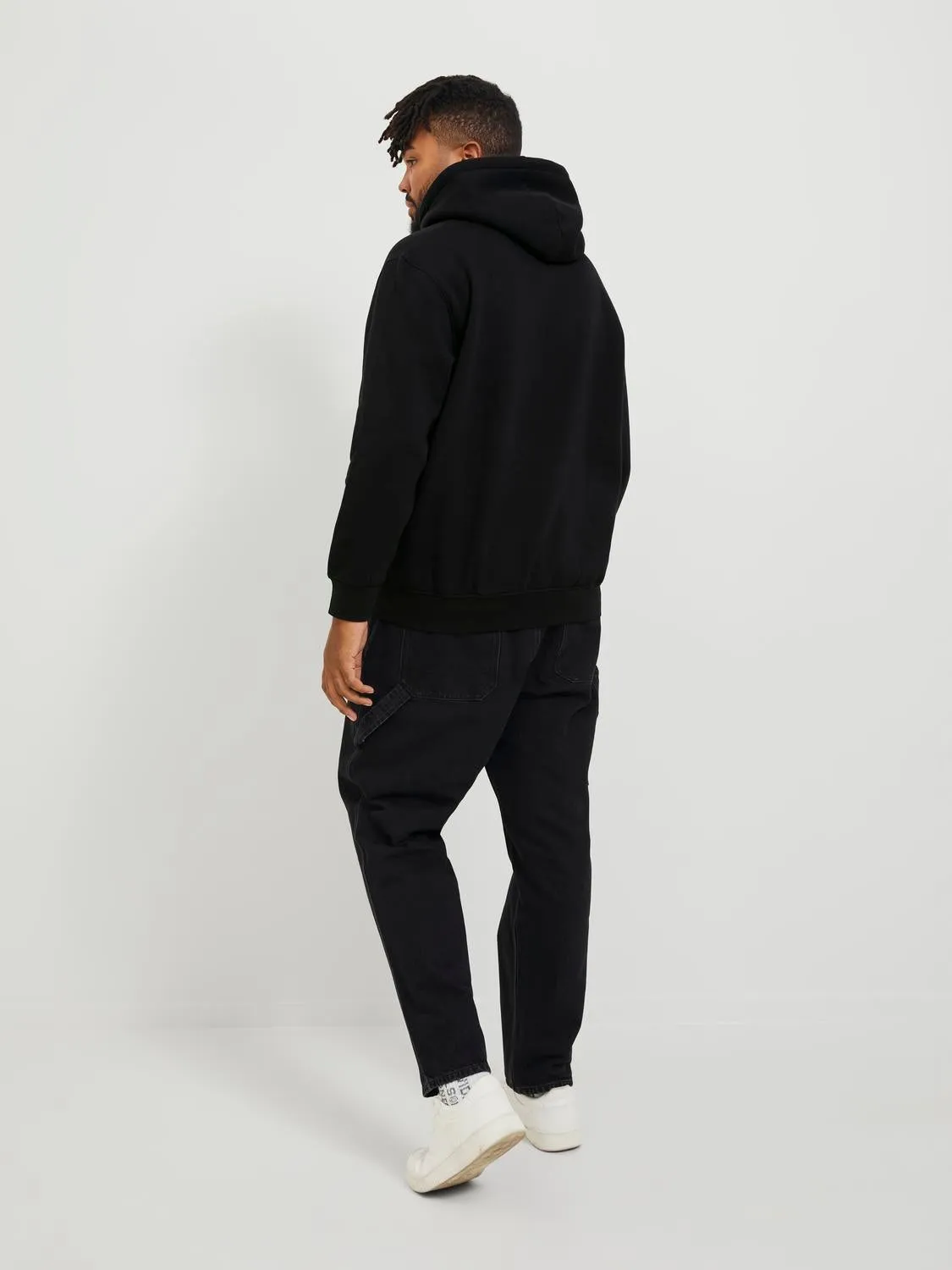 Plus Sudadera con capucha Estampado | Negro | Jack & Jones®