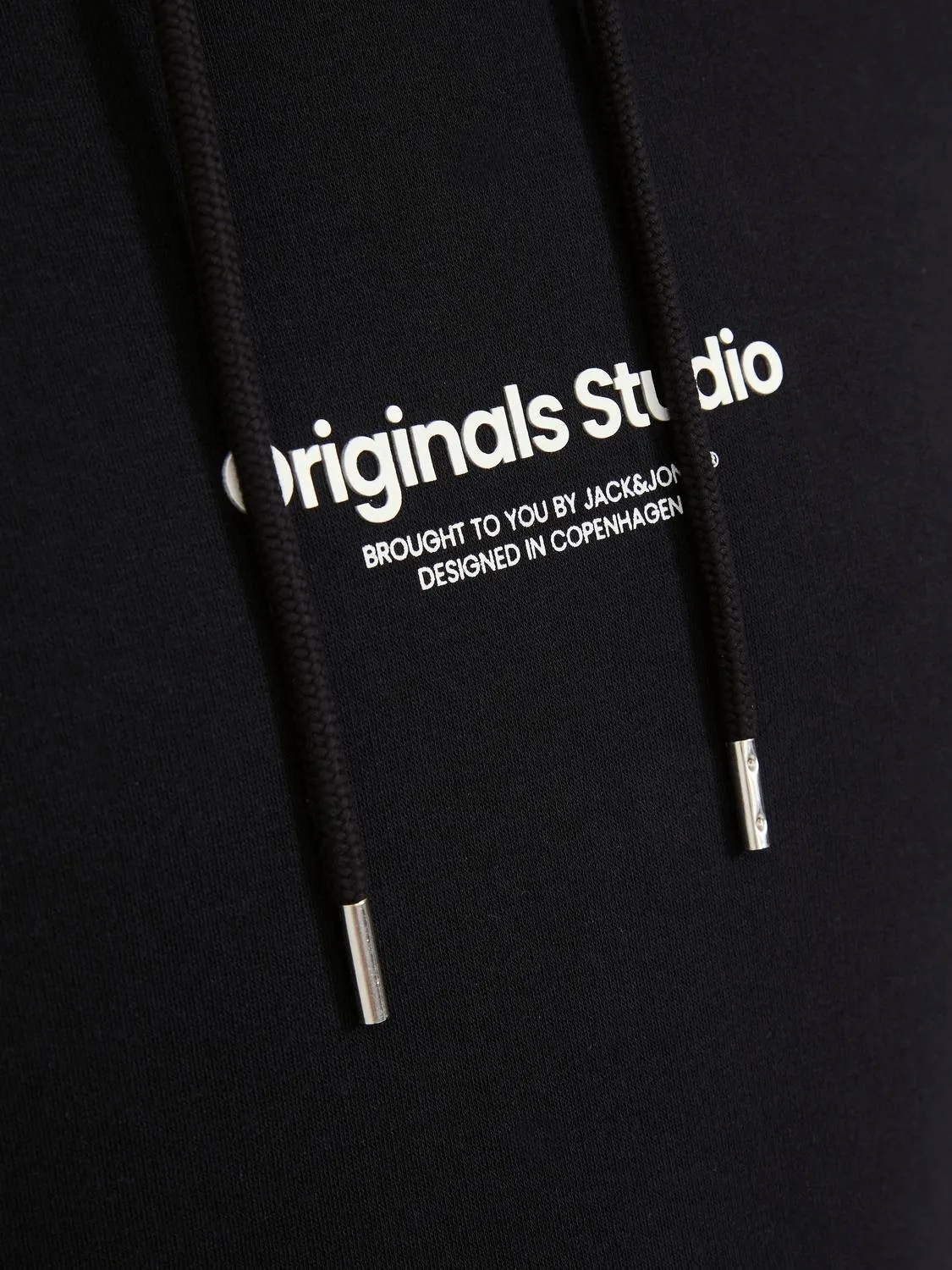 Plus Sudadera con capucha Estampado | Negro | Jack & Jones®