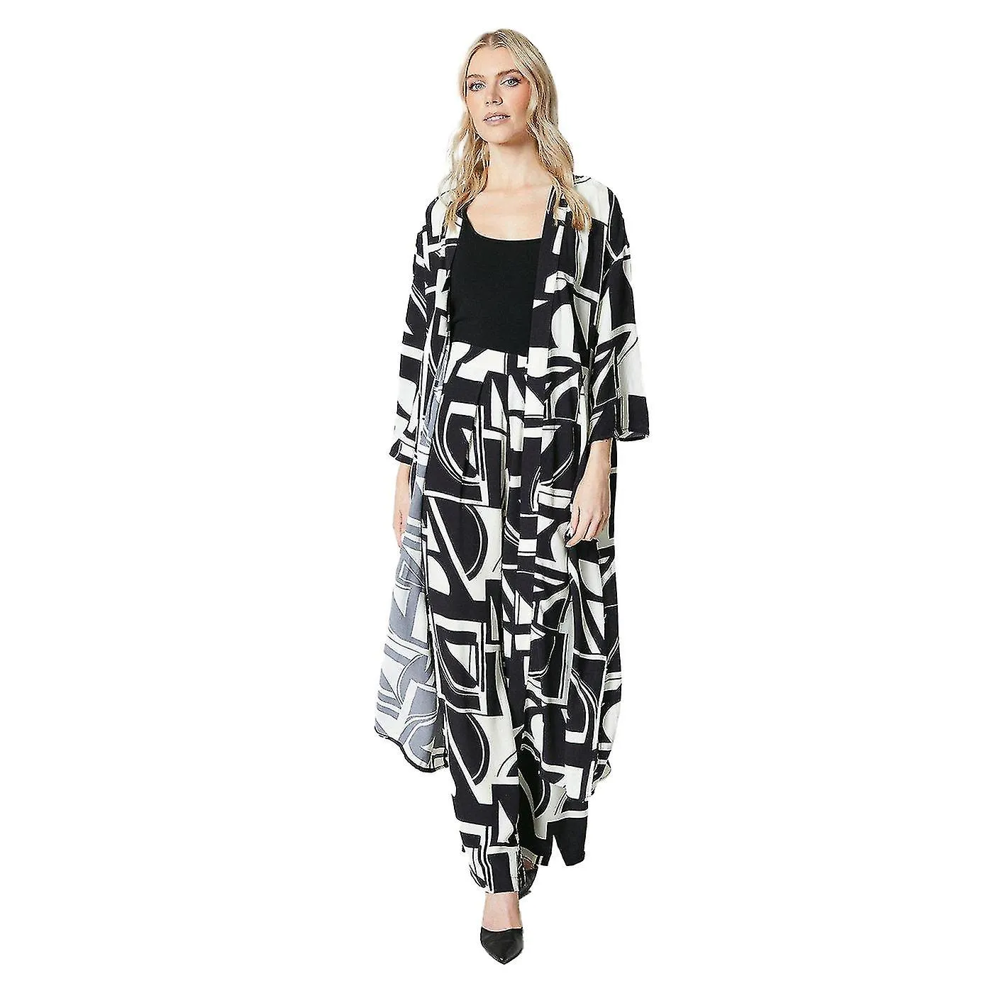 Principles Womens/Ladies Geometric Wide Leg Trousers