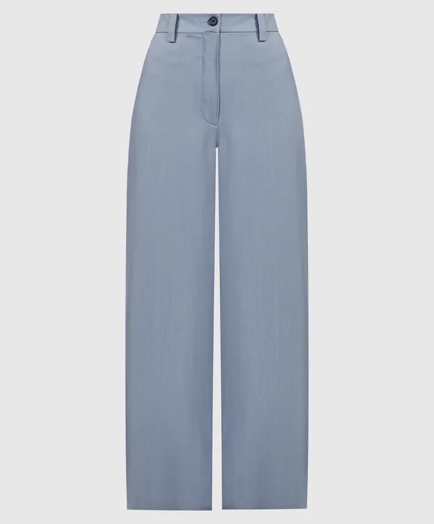 PROENZA SCHOULER Otis blue pants with wool