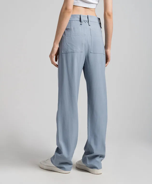 PROENZA SCHOULER Otis blue pants with wool