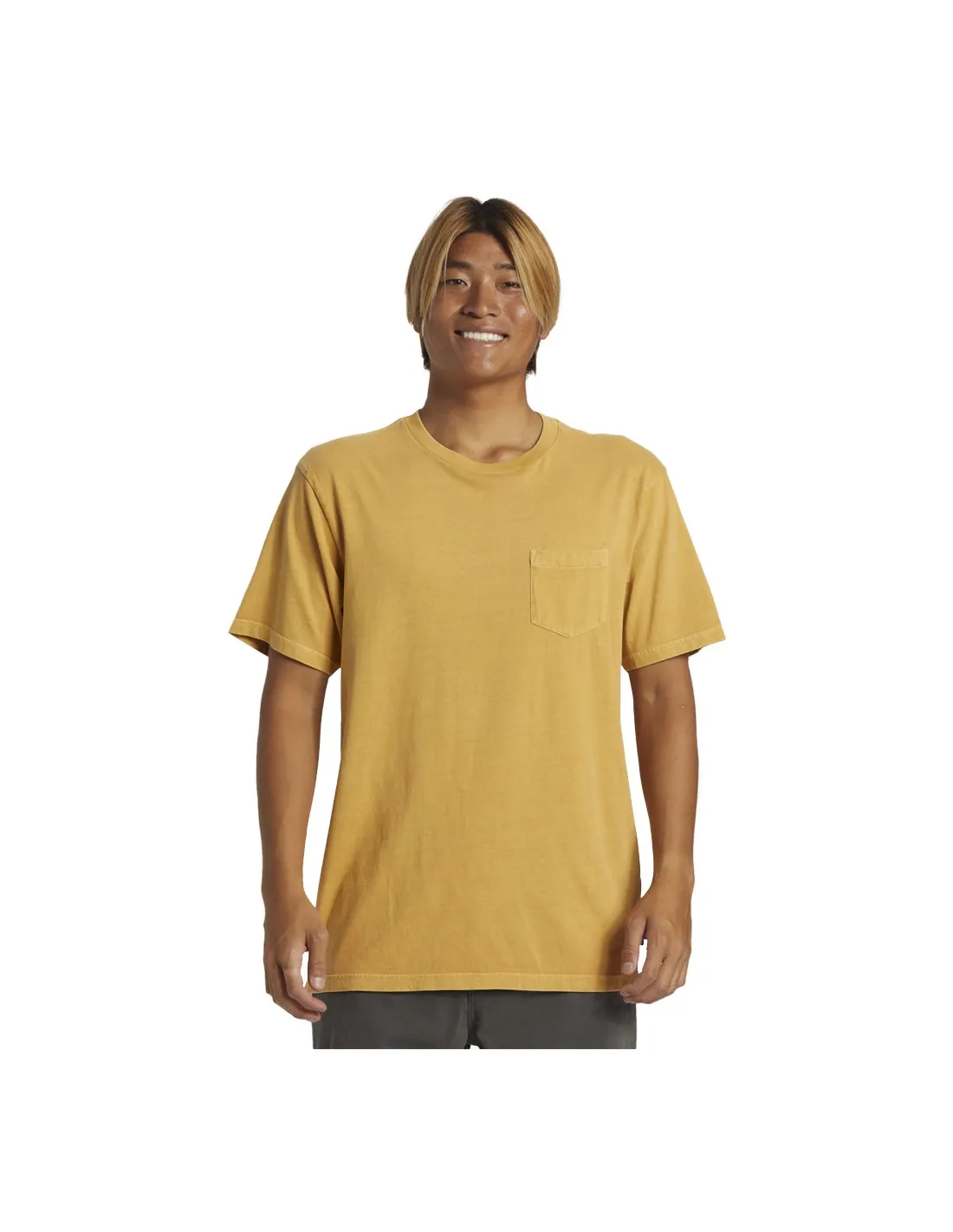 QUIK SALT WATER PKT TEE SWP MUSTARD